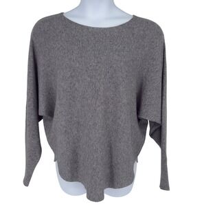 Vila‎ Milano Gray Boxy Lightweight Knit Sweater Dolman Sleeve Size XL